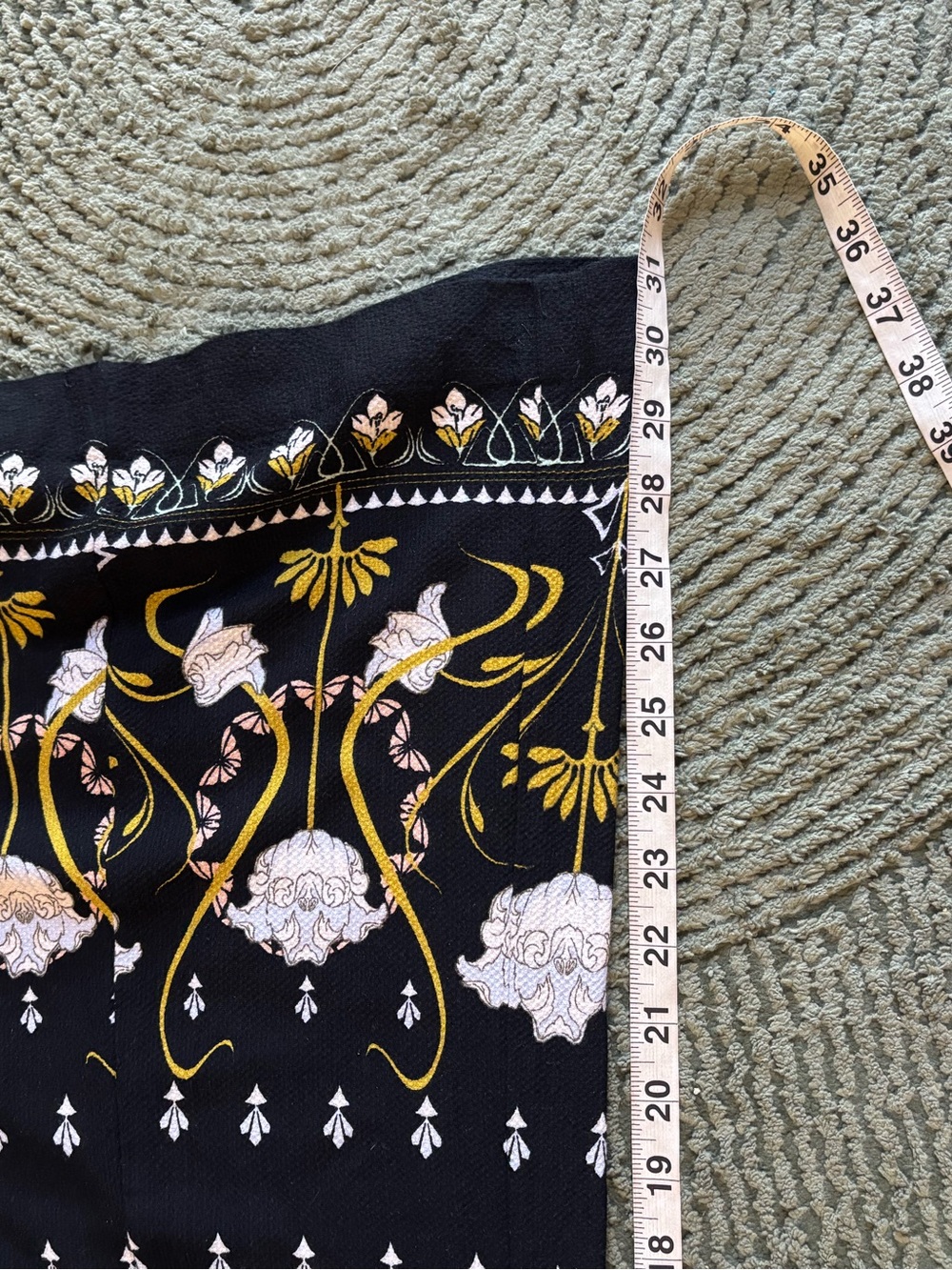 ANTHROPOLOGIE Black Floral Wide Leg Pants - Picture 10 of 15